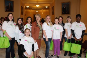Senator Haskell with program participants